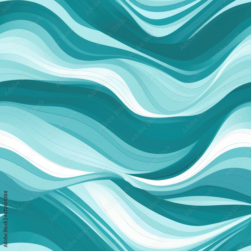 Obraz premium Wavy Psychedelic seamless pattern background. New Classics: Menswear Inspired concept. Geometric Wave Abstract Creative Motif. Repeat tiling rhythmic&nbsp;waves for fabric, wallpaper, wrapping, web, print.