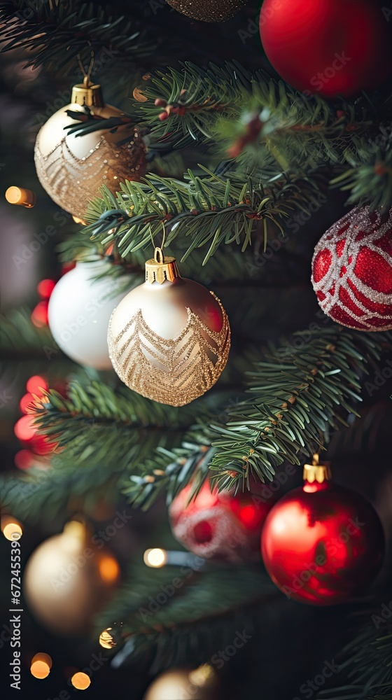 Obraz premium Christmas decor background