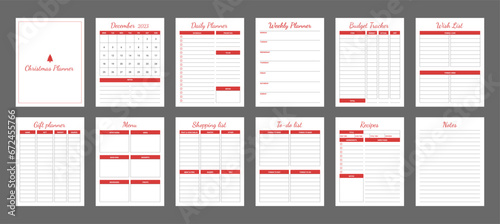 Christmas Planner Printable, Holiday Planner 2023