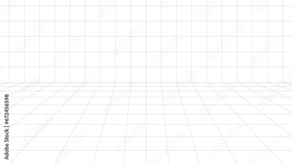 Isometric grid background. Isometric mock-up for designing and sketching. Sketch mock-up with different angles. Sketchbook style. Checkered texture notebook. - obrazy, fototapety, plakaty 
