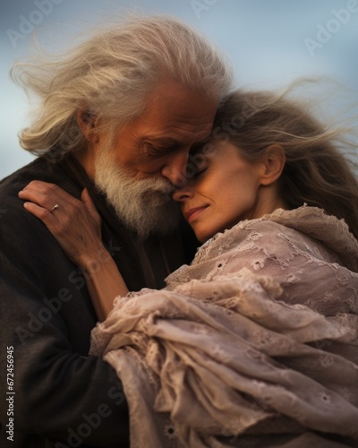 Old lovers, eternal love. The timeless love story of old lovers who have stood the test of time with devotion, affection, and memories