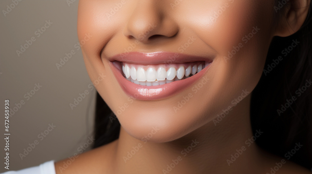Obraz premium Portrait of a beautiful young smiling latin woman