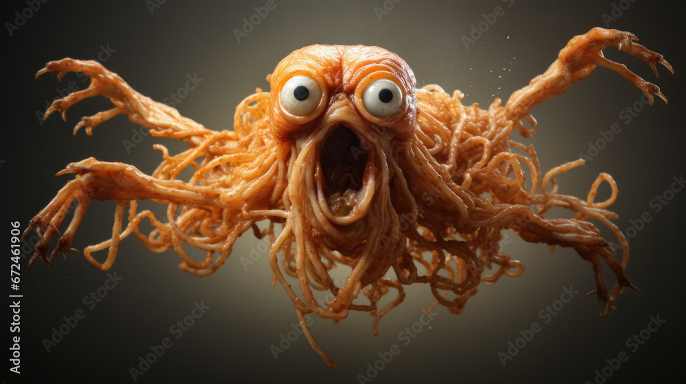 Flying spaghetti monster - obrazy, fototapety, plakaty 