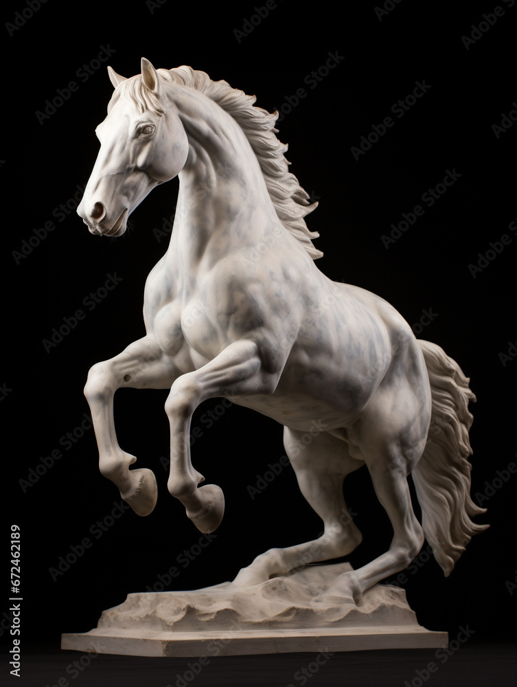 A Marble Statue of a Horse