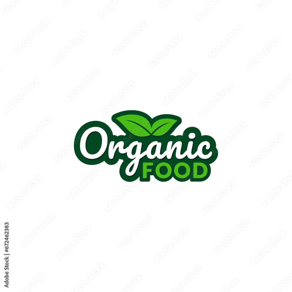 Organic Food Logo or Organic Food Label Vector Isolated in Flat Style. Best Organic Food logo for product packaging design element, apps, websites, banner, and more about Organic Food. Organic Food Logo or Organic Food Label Vector Isolated in Flat Style. Best Organic Food logo for product packaging design element, apps, websites, banner, and more about Organic Food.