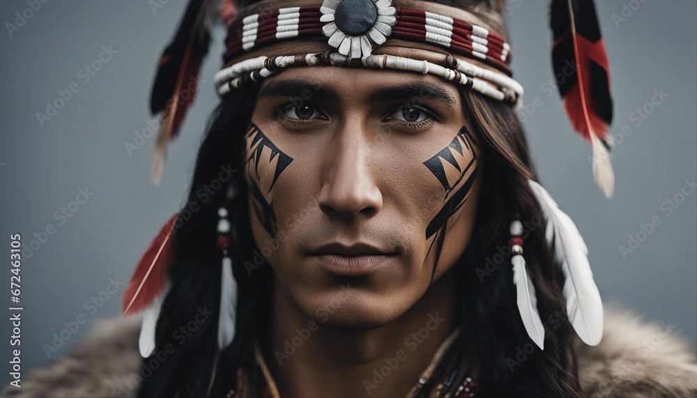 portrait of old native American, isolated background
portrait of old native American, isolated background
