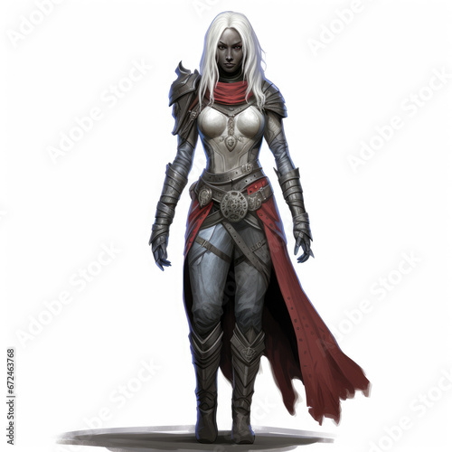 Drow Elite Warrior: Deadly Shadows. , Medieval Fantasy RPG Illustration