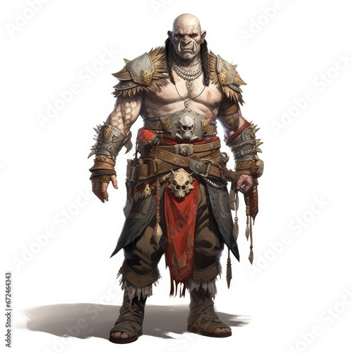 "Powerful Orc War Chief" , Medieval Fantasy RPG Illustration