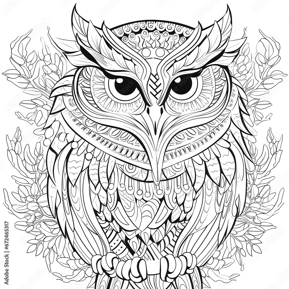 Obraz premium owl. Creative AI 