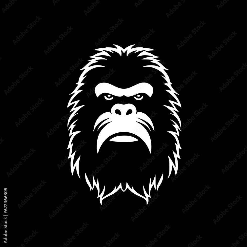 Bigfoot - Minimalist and Flat Logo - Vector illustration