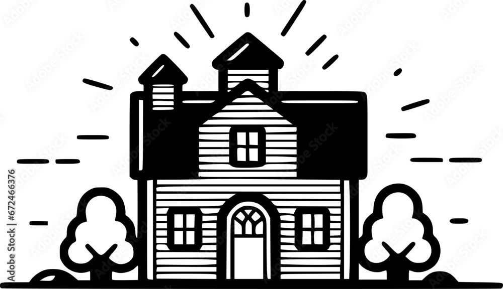 Obraz premium Farmhouse - High Quality Vector Logo - Vector illustration ideal for T-shirt graphic