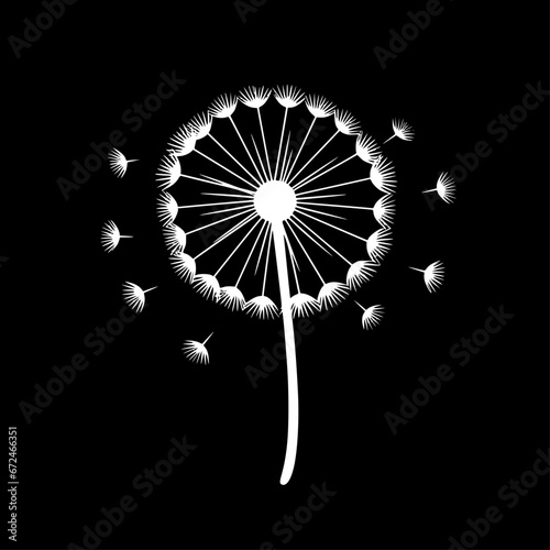 Dandelion - High Quality Vector Logo - Vector illustration ideal for T-shirt graphic
