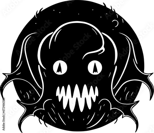 Fantasy - Minimalist and Flat Logo - Vector illustration