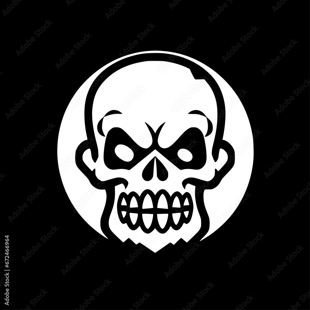 Skull - Minimalist and Flat Logo - Vector illustration Skull - Minimalist and Flat Logo - Vector illustration