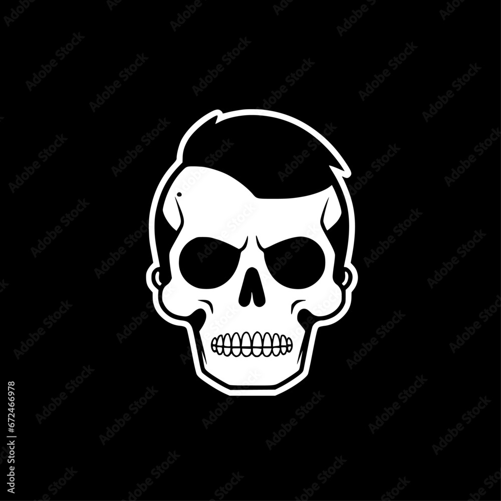 Skull - Minimalist and Flat Logo - Vector illustration Skull - Minimalist and Flat Logo - Vector illustration