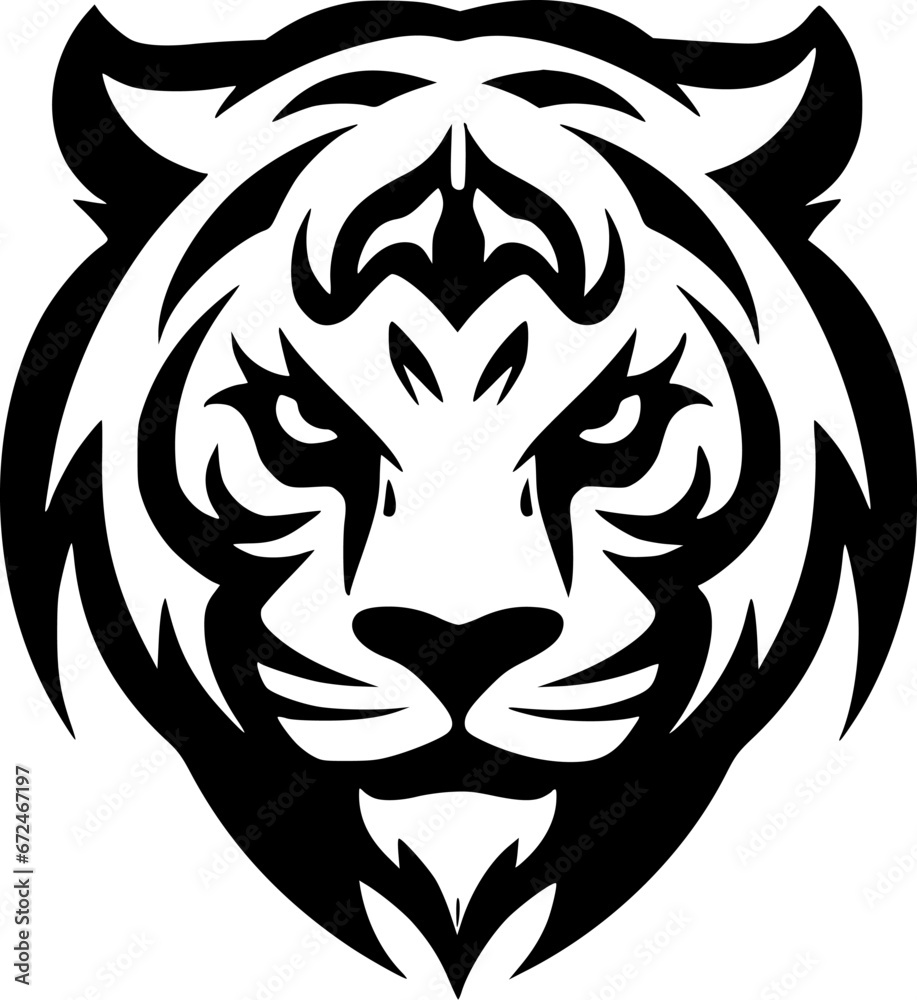 Tiger - Minimalist and Flat Logo - Vector illustration Tiger - Minimalist and Flat Logo - Vector illustration
