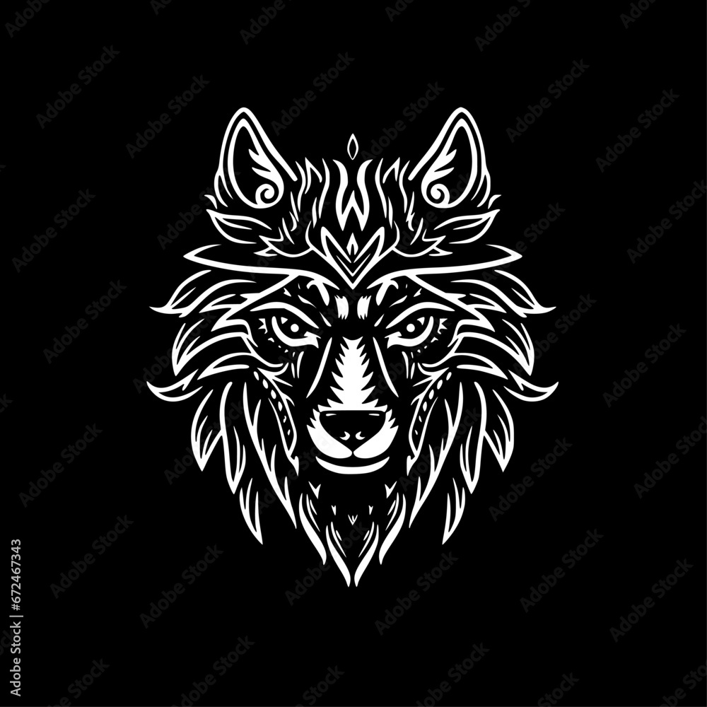 Obraz premium Wolf - High Quality Vector Logo - Vector illustration ideal for T-shirt graphic