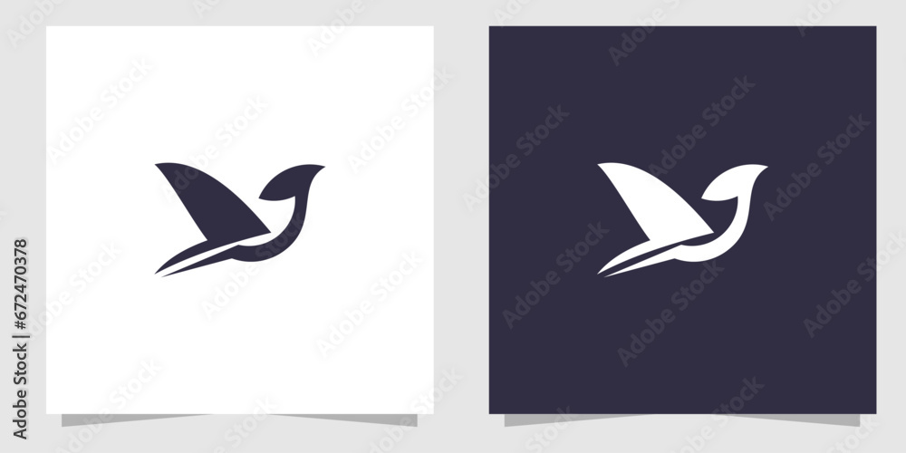 Naklejka premium bird logo design vector