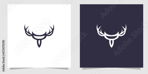 deer logo design vector