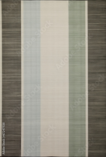 green, brown, and blue rug with a light grey stripe, in the style of tonalist. AI generative