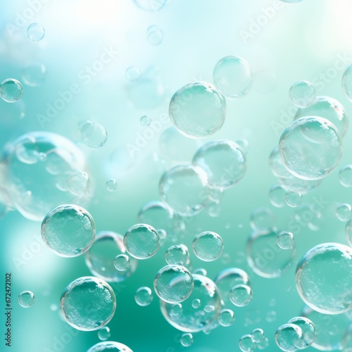 bubbles in the air on a blue background