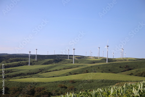 宗谷丘陵の風車群