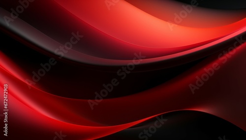 Abstract vibrant colorful red and black wave gradient background