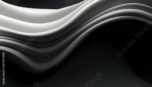 Abstract black white gray wave gradient background