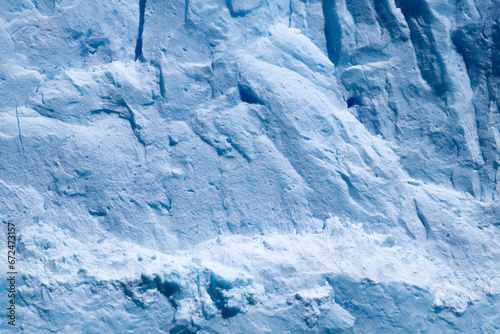 Ice wall of the Perito Moreno Glacier in Patagonia Argentina