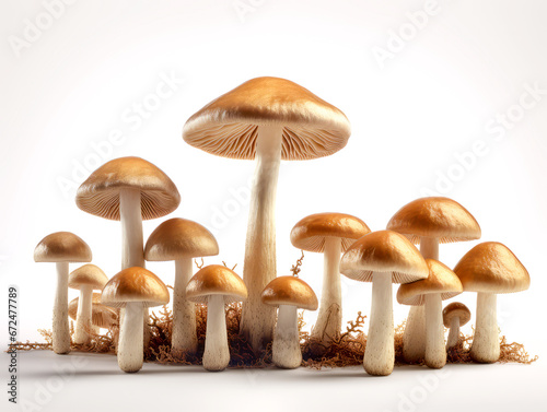Mushroom isolated on white background.