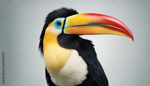 Portrait of Toucan bird. Costa Rica wild Tucan.