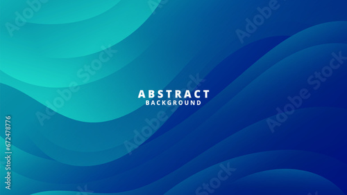 Abstract green blue Background with Wavy Shapes. flowing and curvy shapes. This asset is suitable for website backgrounds, flyers, posters, and digital art projects.