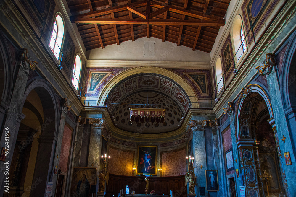 Fototapeta premium interior of the church of st mary