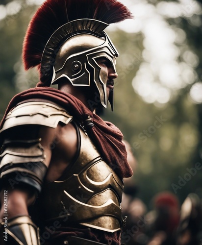 portrait of spartan warrior
