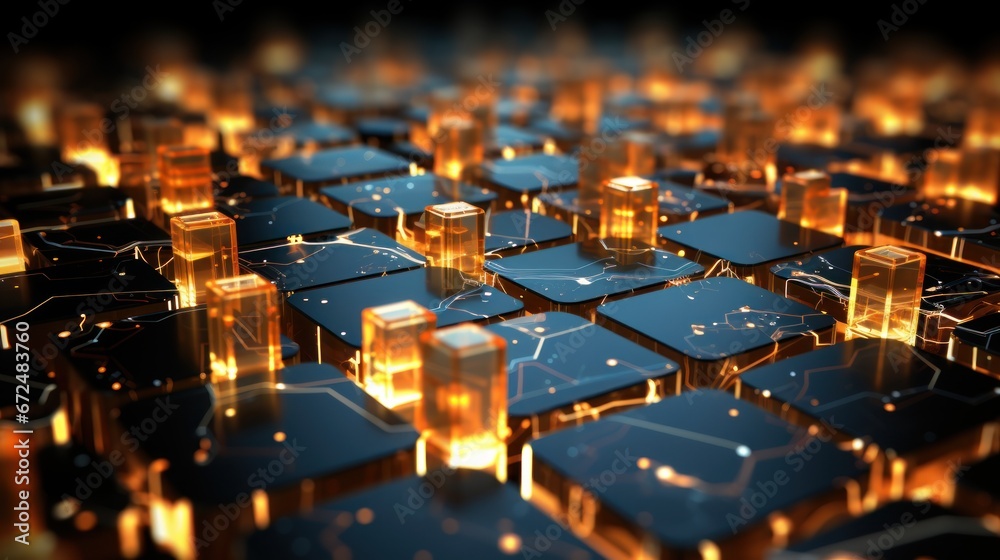 A representation of a blockchain powered decentral A representation of a blockchain powered decentral