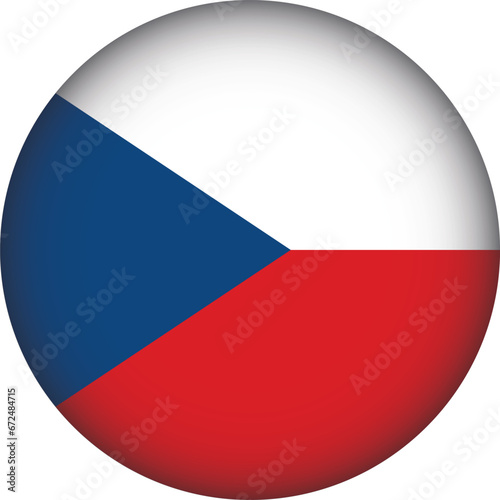 Free Download Czechia Flag Round Shape Illustration Vector  - GFXLoad