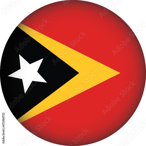 Free Download Timor Leste Flag Round Shape Illustration Vector  - GFXLoad