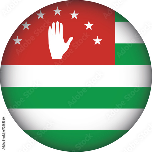 Abkhazia Flag Round Shape