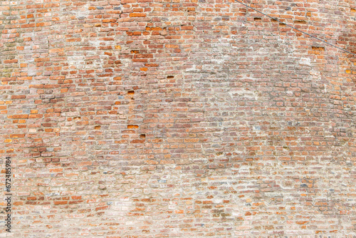 Aged brick wall background. Old brick wall texture