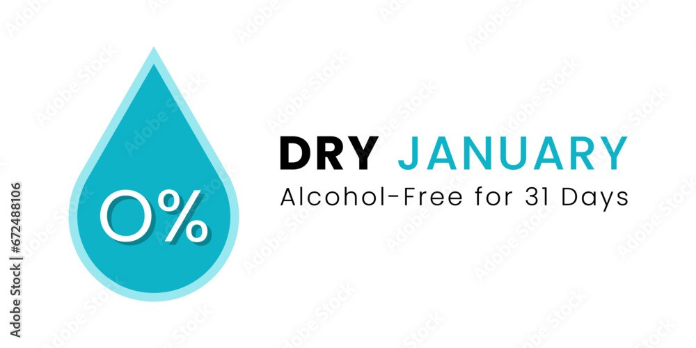 No alcohol in january. Alcohol free month. Stop drinking or alcohols.Dry January is a public health campaign urging people to abstain from alcohol for the month of January, Vector illustration. No alcohol in january. Alcohol free month. Stop drinking or alcohols.Dry January is a public health campaign urging people to abstain from alcohol for the month of January, Vector illustration.