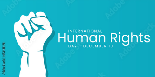 Human Rights day is observed every year on December 10, a time for people around the world to join together and stand up for the rights and dignity of all individuals. vector illustration