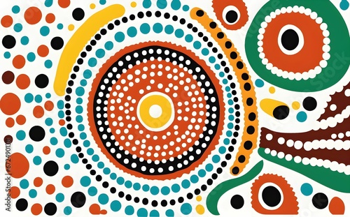 Traditional indigenous color pattern