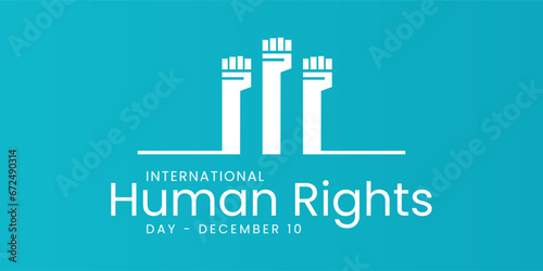 Human Rights day is observed every year on December 10, a time for people around the world to join together and stand up for the rights and dignity of all individuals. vector illustration