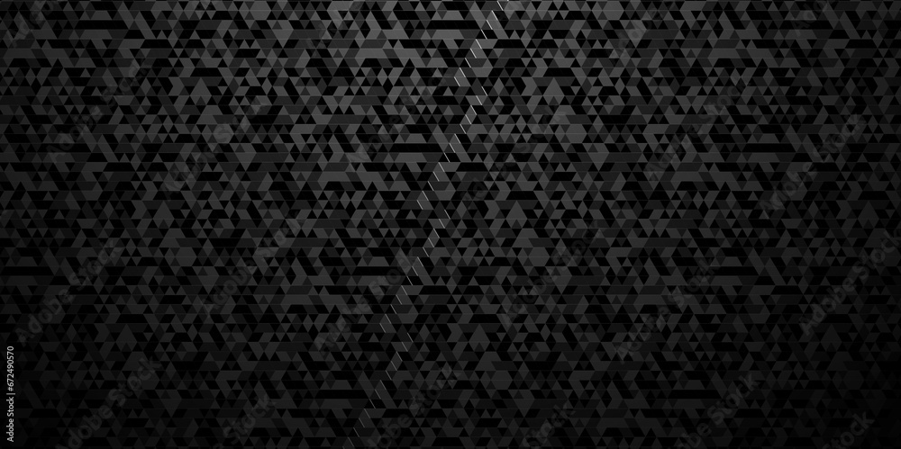 Abstract black and white black chain rough backdrop background. Abstract geometric pattern gray and black Polygon Mosaic triangle Background, business and corporate background.