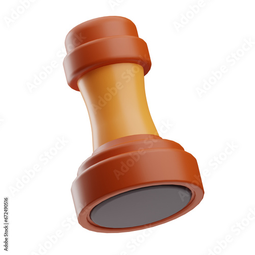 work stamp illustration 3d