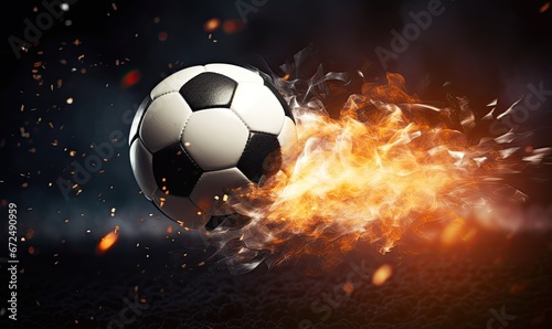Ball in flames