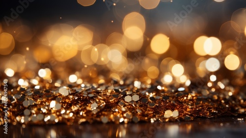 Christmas Background Golden Holiday Abstract ,Bright Background, Background Hd