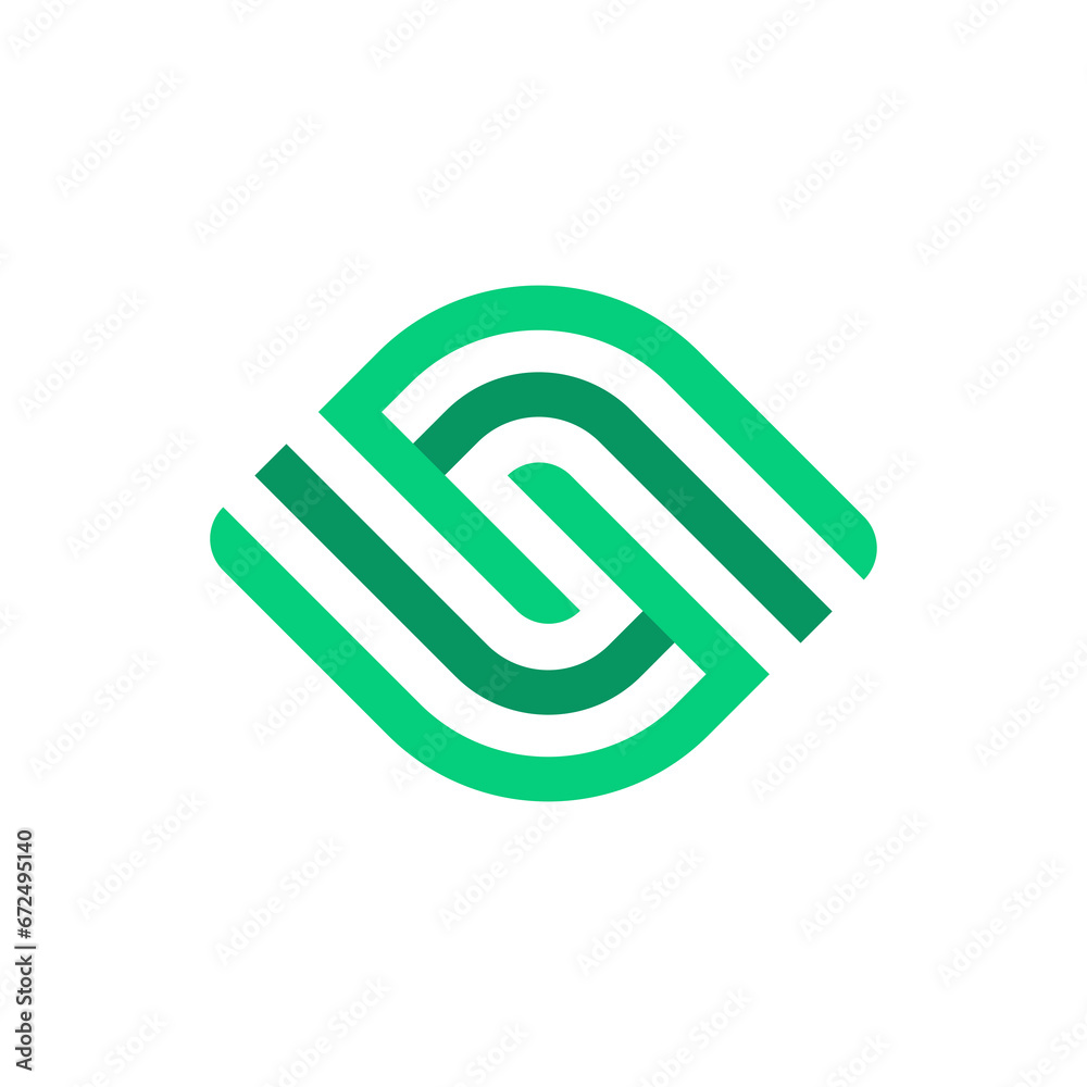 Modern letter S with eye shape logo Vector Illustration Modern letter S with eye shape logo Vector Illustration