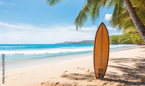 Surfboard on the beach © Cambo27