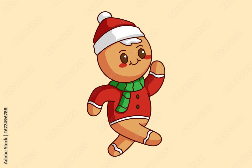 Cute Christmas Cookies Cartoon Character Design Cute Christmas Cookies Cartoon Character Design